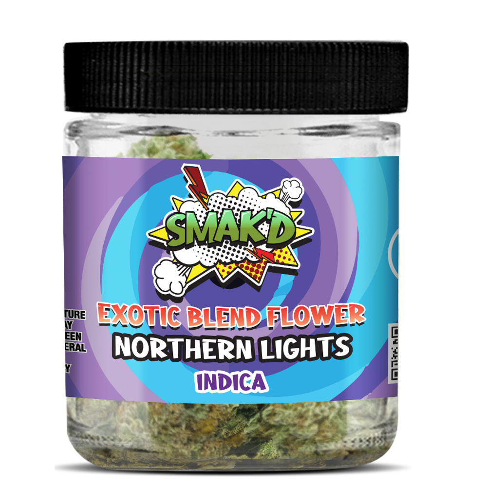 Smak'd Exotic Blend Delta 8 + CBN Flower I 10G Jar