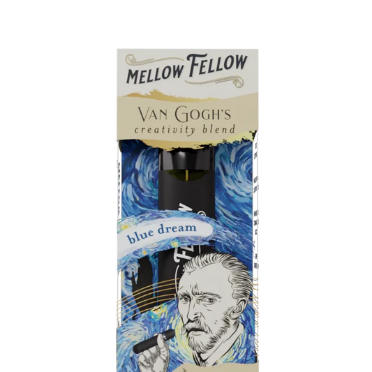 Mellow Fellow Van Gogh's Creativity Blend (Blue Dream) - D8, CBD, CBG, D10 - 2ml Disposable Vape - Vol. 1