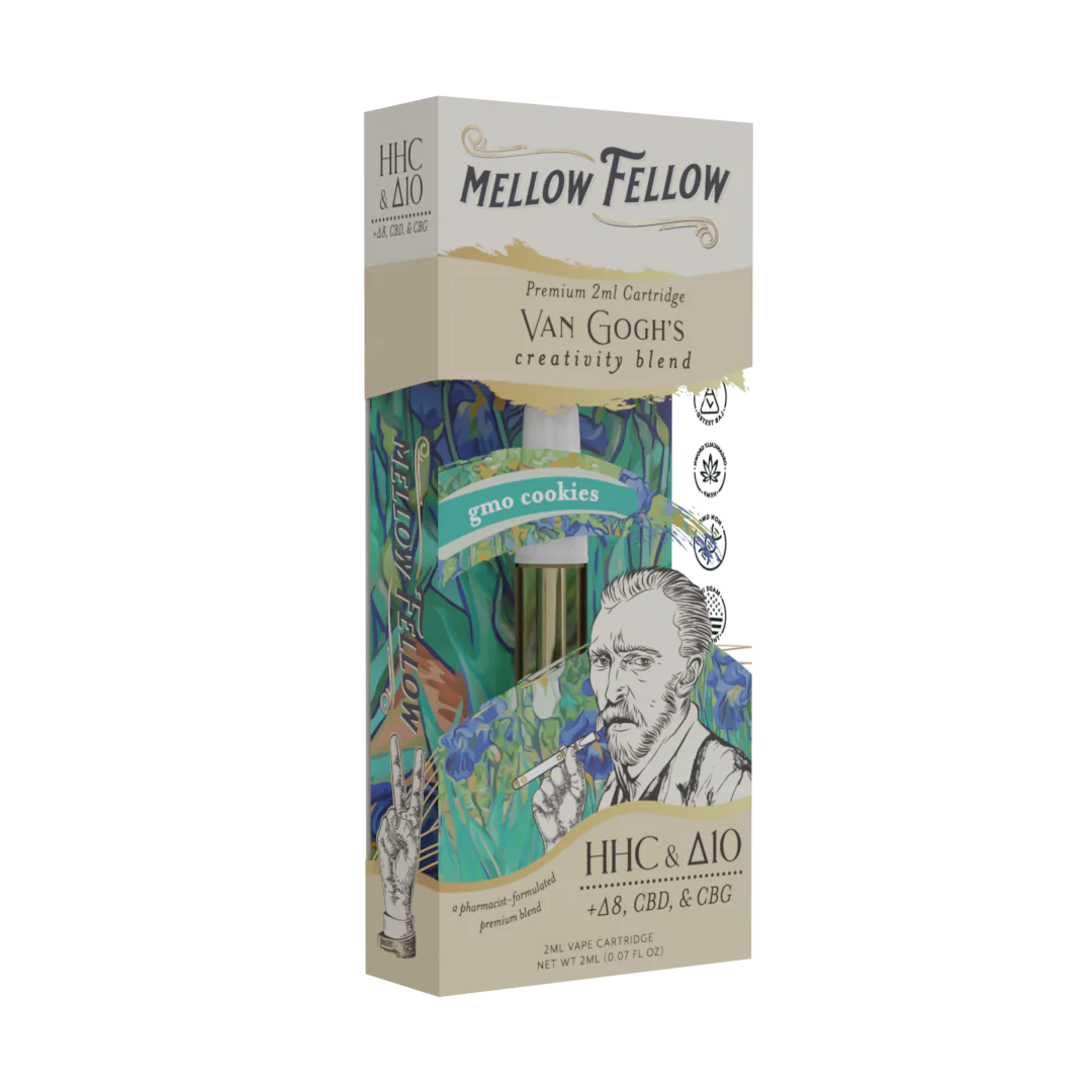 Mellow Fellow Van Gogh's Creativity Blend - 2ml Vape Cartridge - GMO Cookies