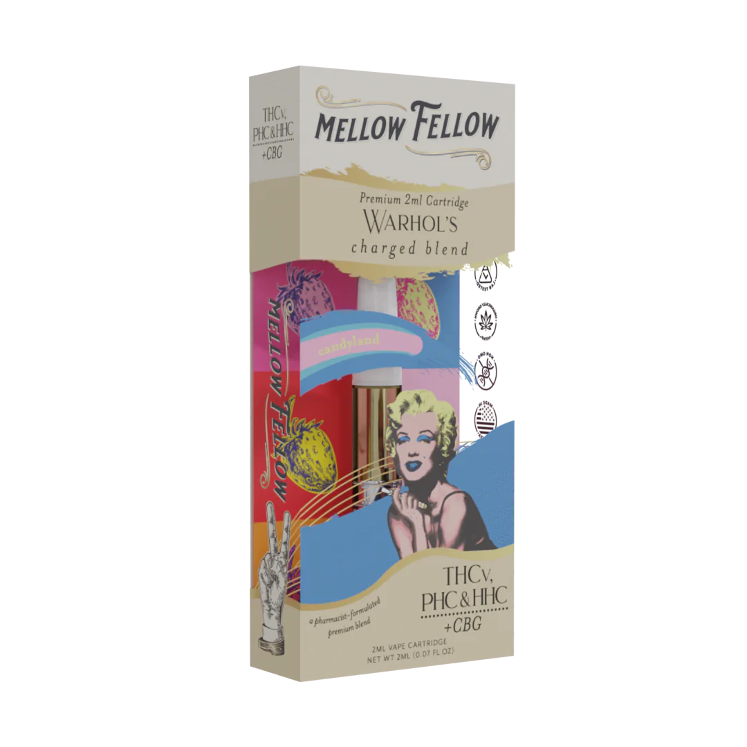 Mellow Fellow Warhol's Charged Blend - 2ml Vape Cartridge - Candyland