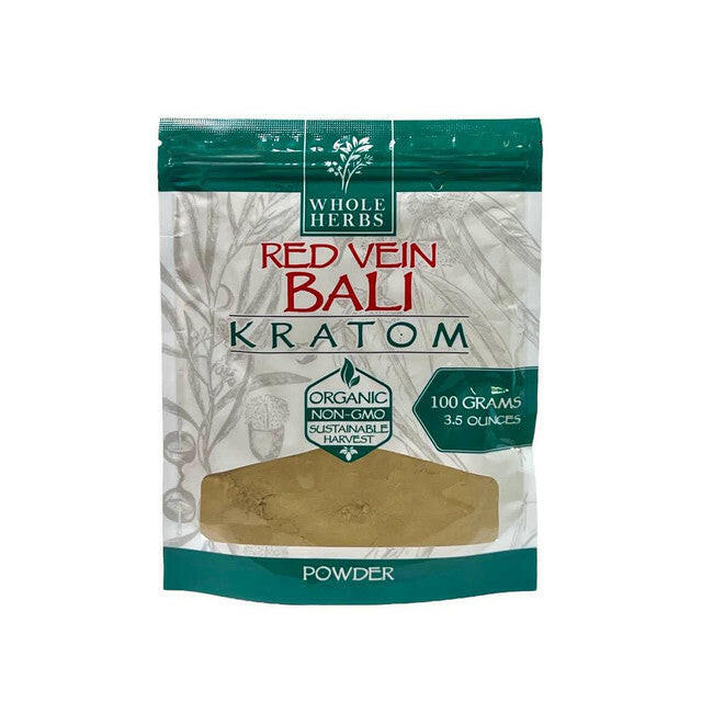 Whole Herbs Kratom Powder - Red Bali