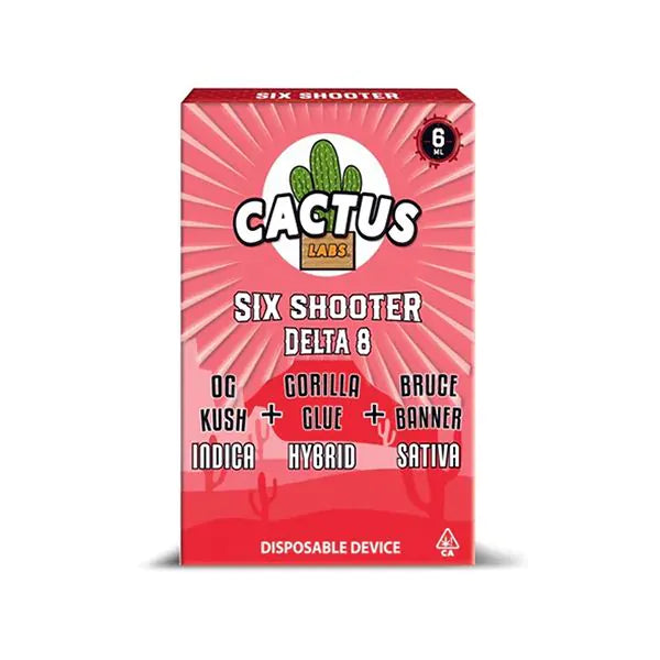 Cactus Labs Six Shooter DELTA 8 THC Premium Disposable Vape I 6G