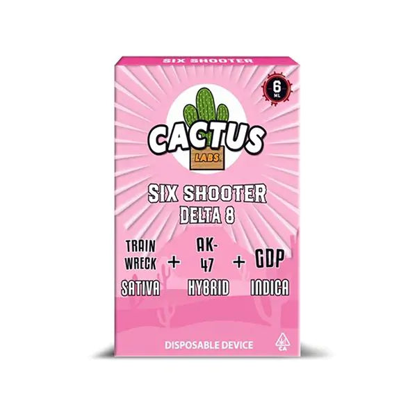 Cactus Labs Six Shooter DELTA 8 THC Premium Disposable Vape I 6G