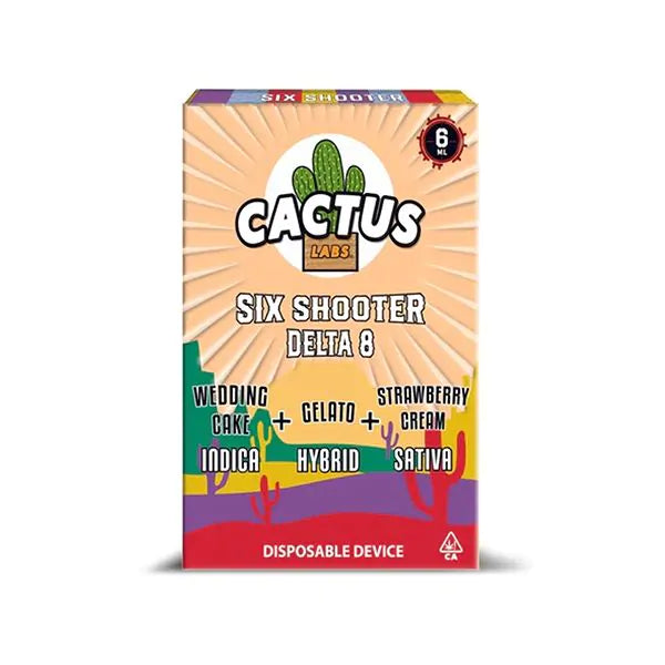 Cactus Labs Six Shooter DELTA 8 THC Premium Disposable Vape I 6G