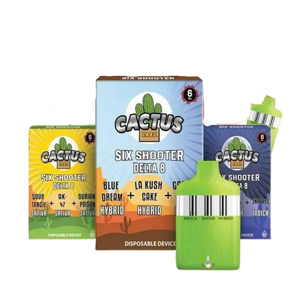 Cactus Labs Six Shooter DELTA 8 THC Premium Disposable Vape I 6G