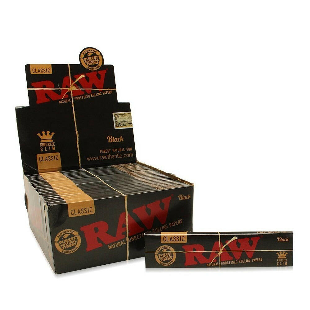 Raw Black Classic King Size Slim Rolling Papers