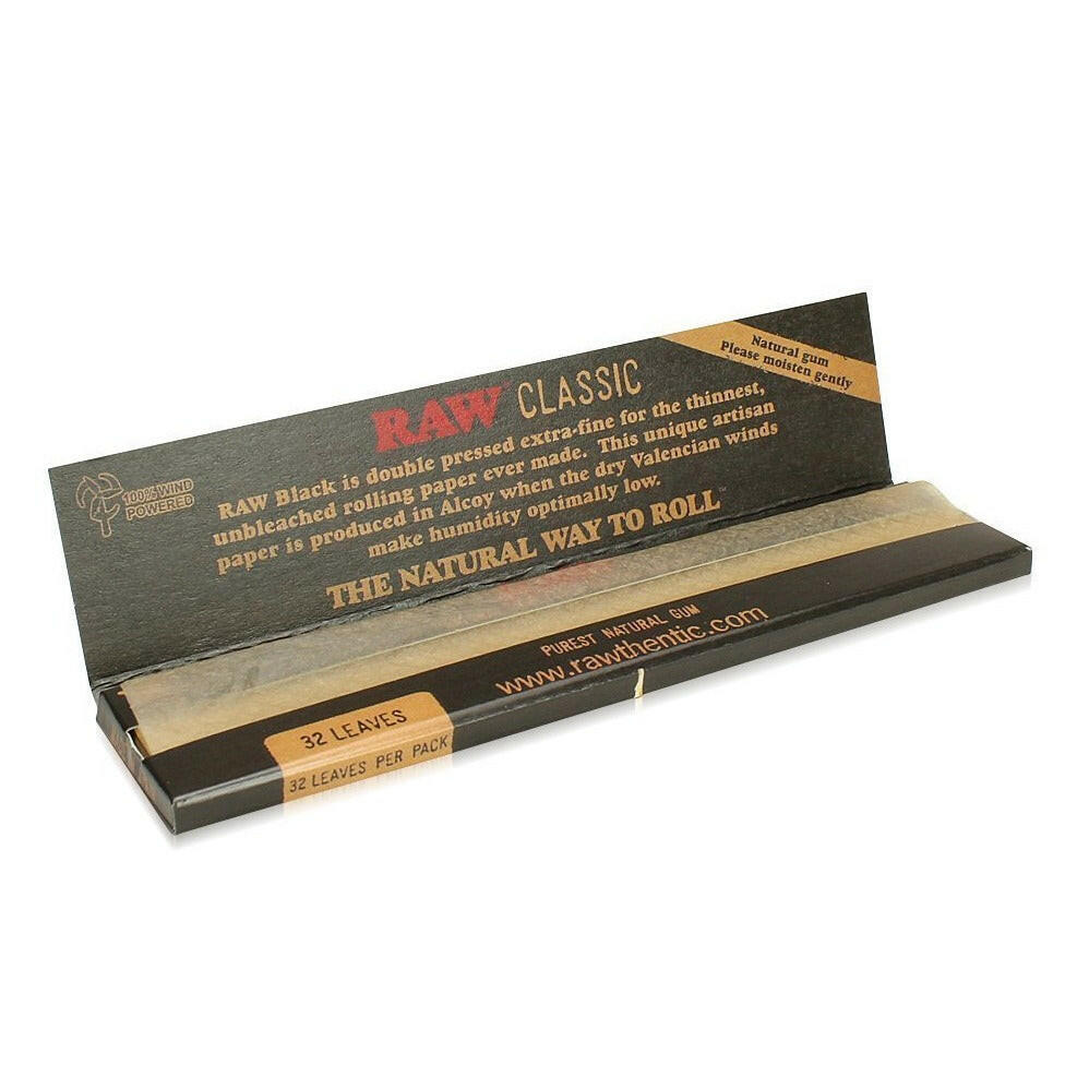 Raw Black Classic King Size Slim Rolling Papers