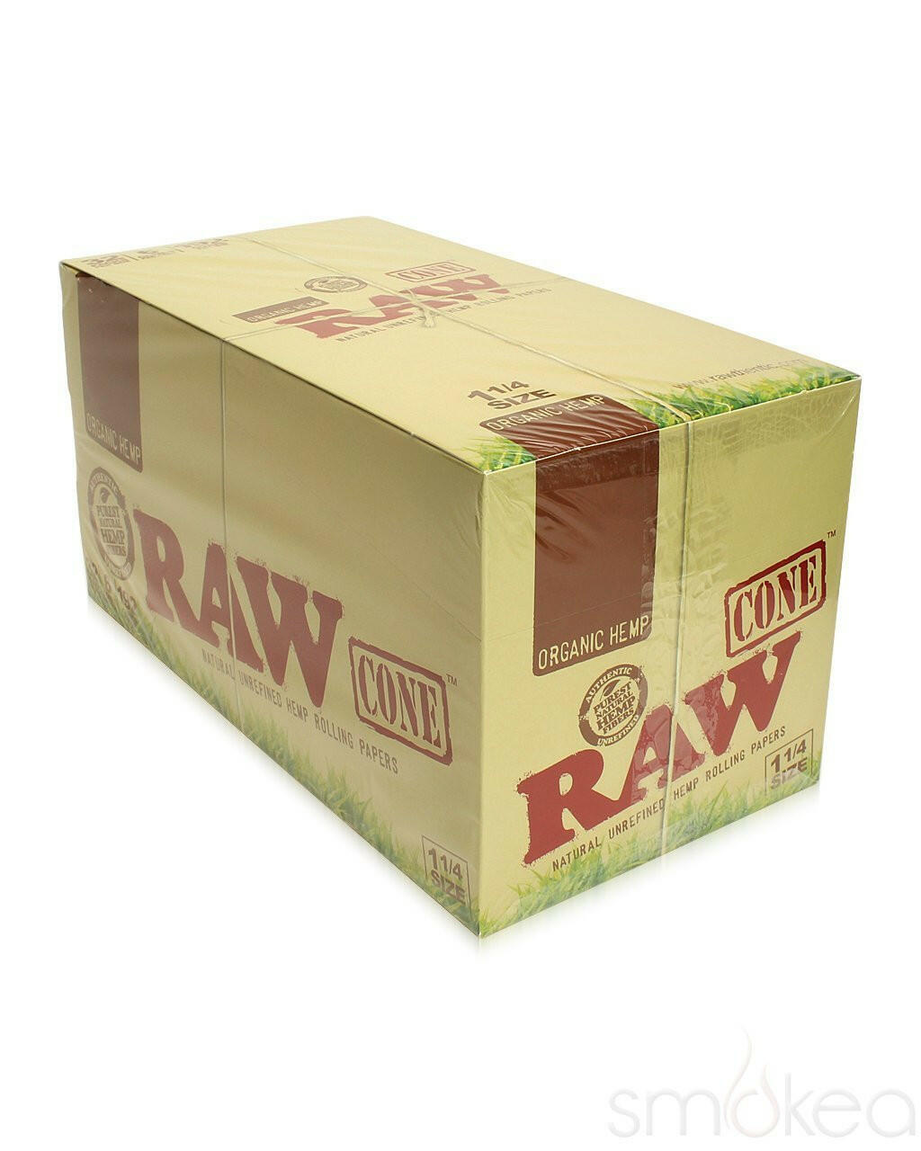 RAW 1 1/4 Organic Hemp Pre-Rolled Cones (a pack of 6)