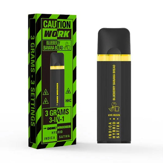 Work The Dome Wrecker 3 in 1 Disposable Vape Device 3-Gram